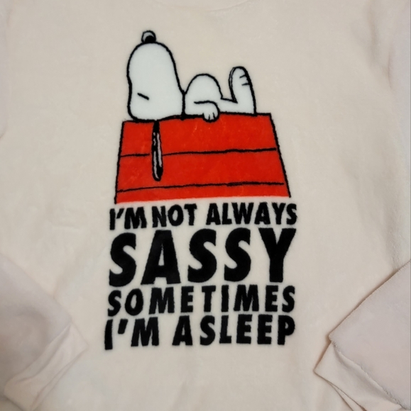 Peanuts Super Soft Pajama Sweater Top - Picture 2 of 3